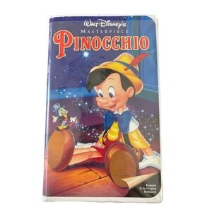WALT DISNEY Masterpiece Pinocchio VHS in Original Box